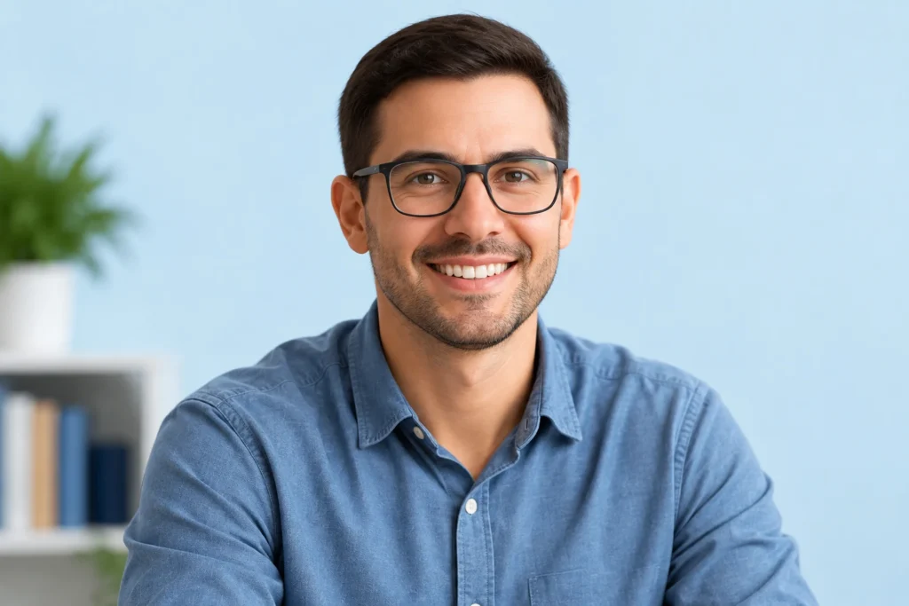 Adulto durante avaliação neuropsicológica