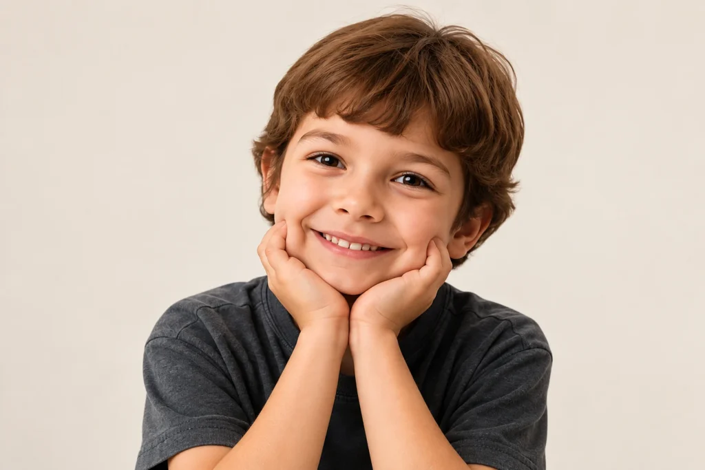 Criança durante avaliação neuropsicológica